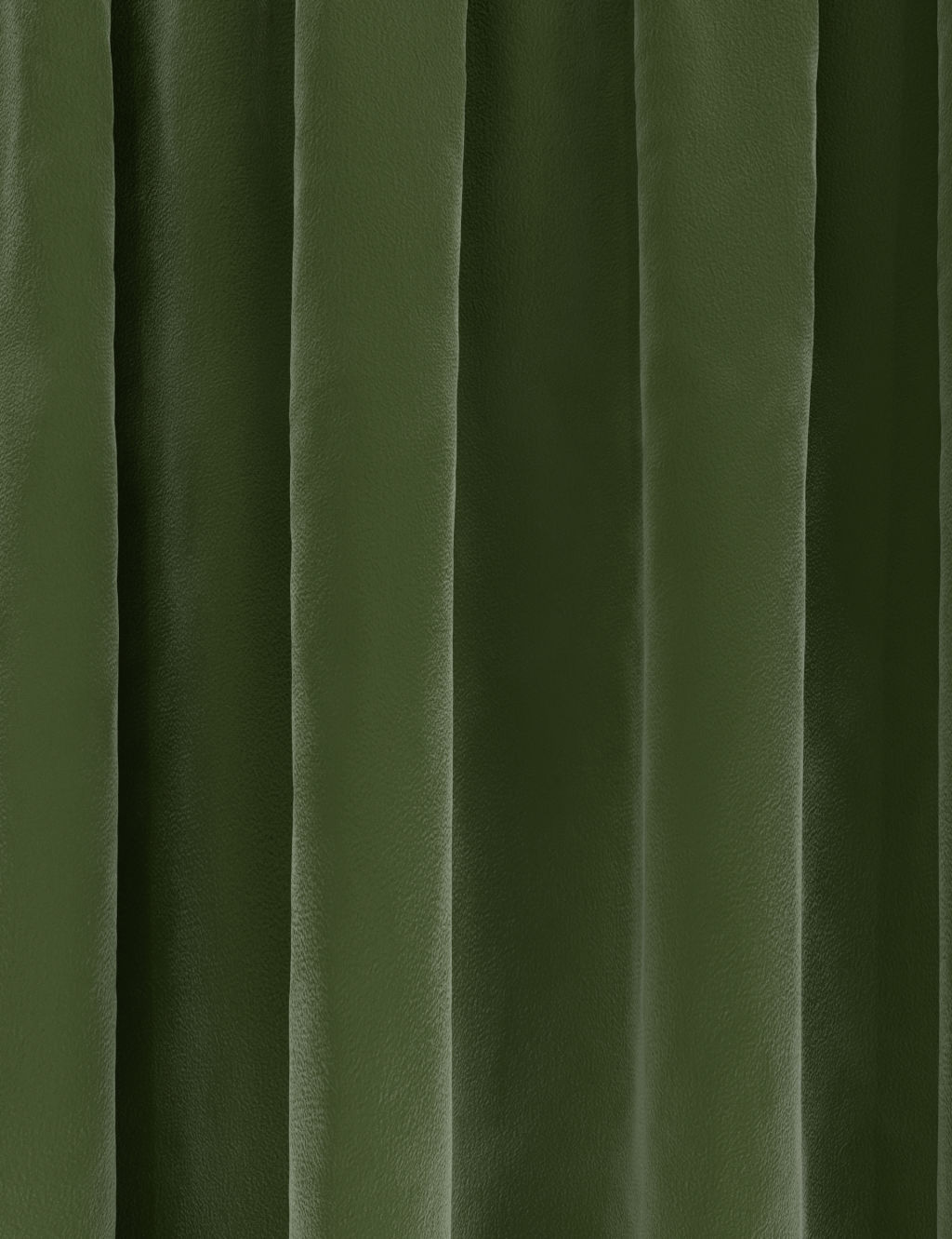 M&S Velvet Pencil Pleat Ultra Thermal Curtains - W117cm, Drop 137cm - Green, Green