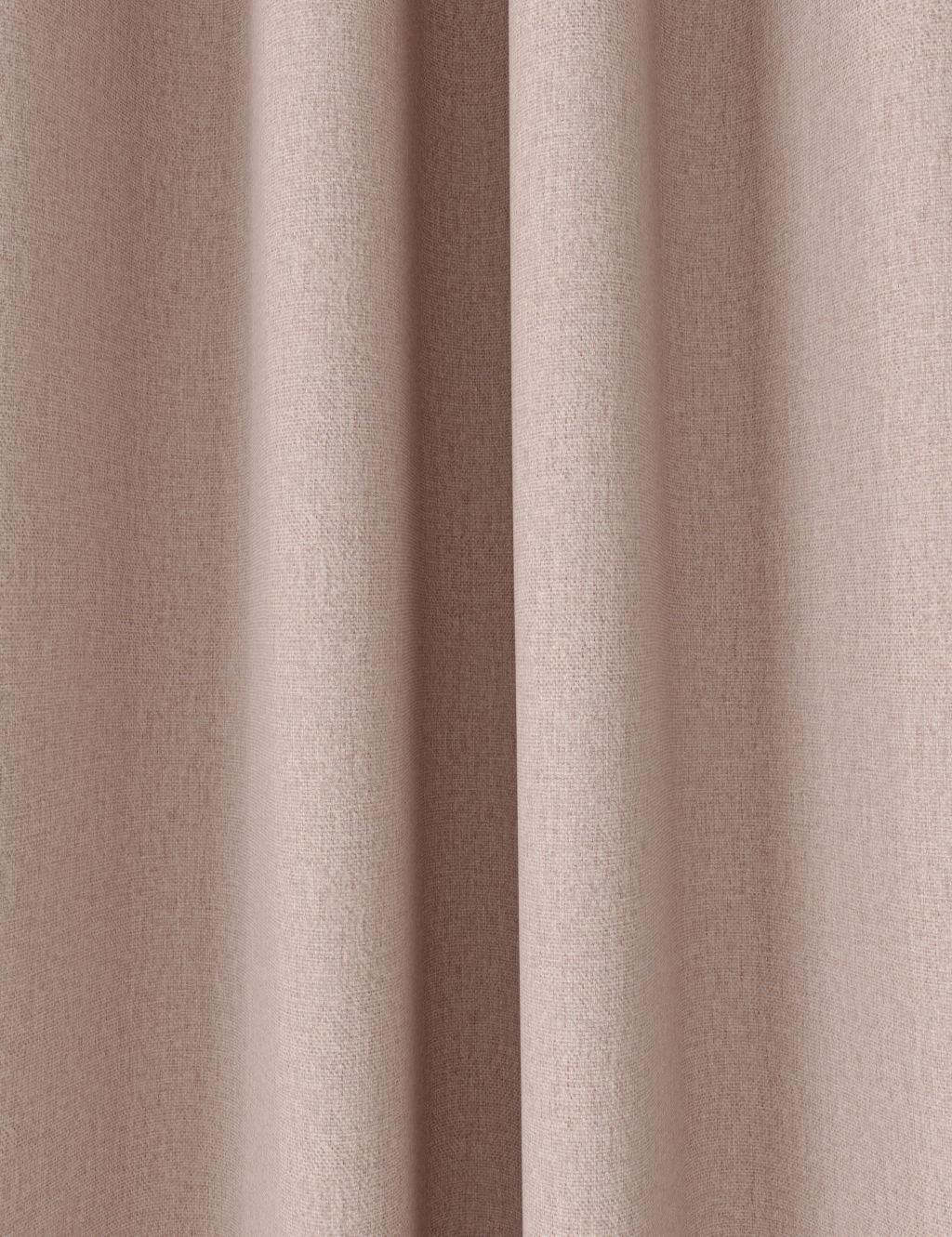 M&S Brushed Pencil Pleat Blackout Ultra Thermal Curtains - W117cm, Drop 137cm - Blush, Blush