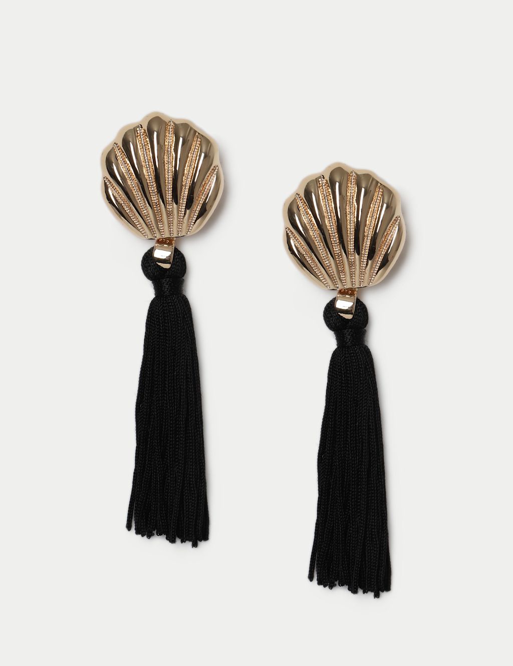 M&S Shell Drop Earrings - Small-Medium - Gold, Gold