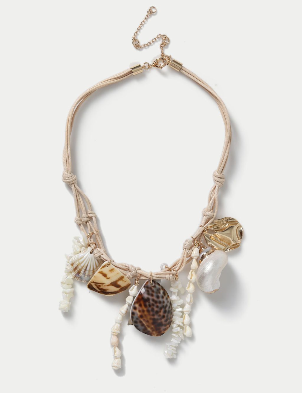 M&S Mixed Shell Necklace - Small-Medium - Cream Mix, Cream Mix