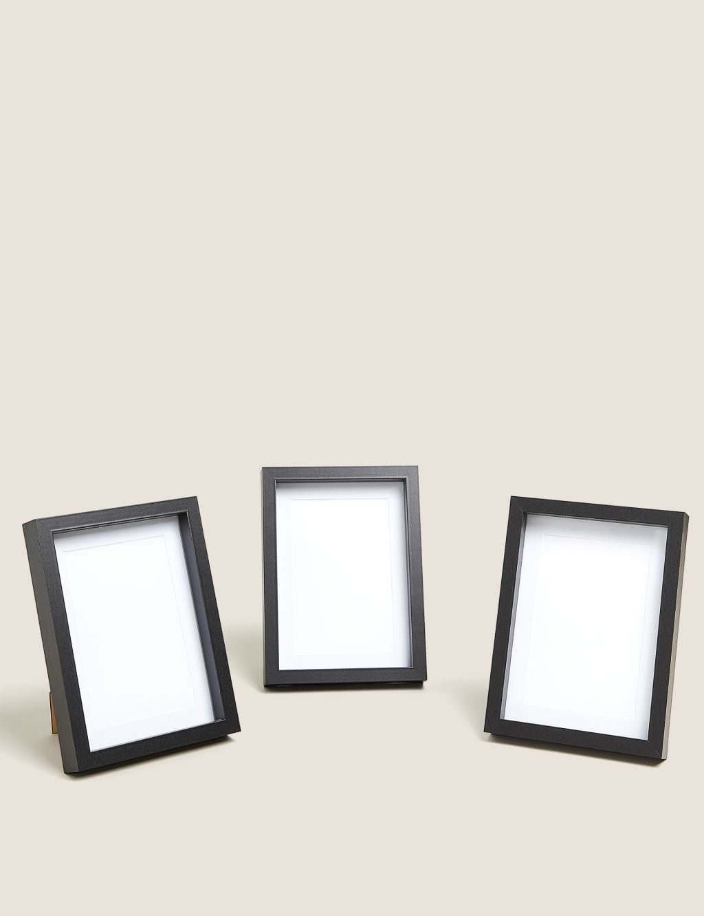 M&S Set of 3 Photo Frames 5x7 inch - 1SIZE - Black, Black