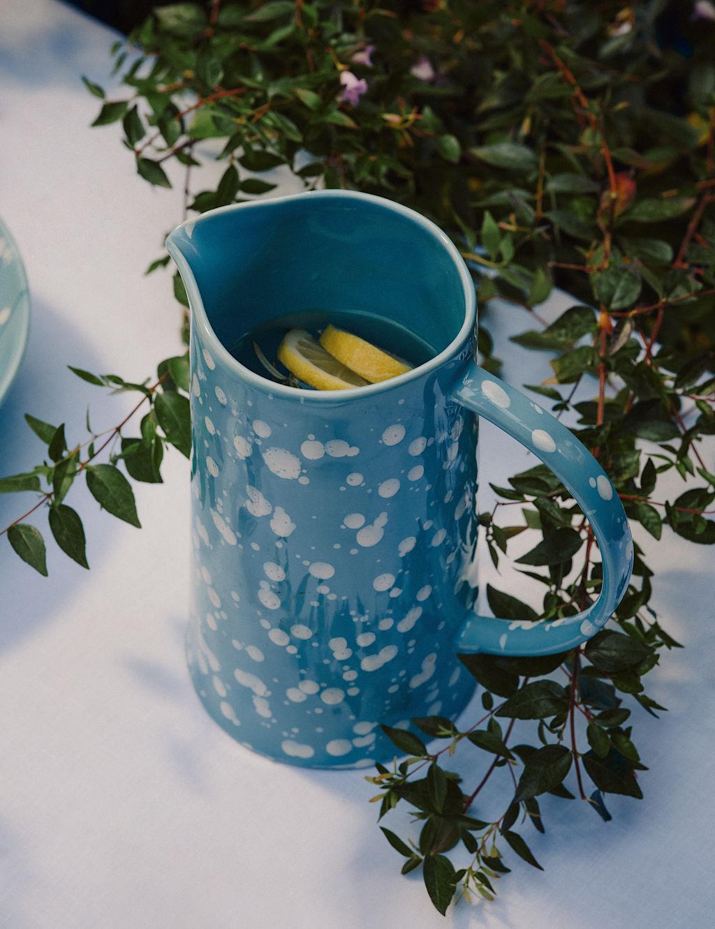 M&S Paint Splatter Jug - Blue, Blue