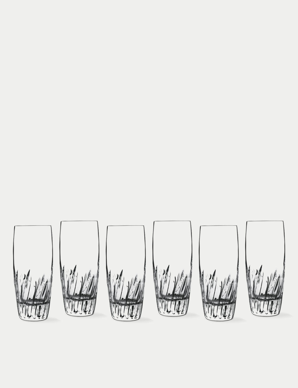 Luigi Bormioli Set of 6 Mixology Incanto Hi Ball Glasses - 1SIZE