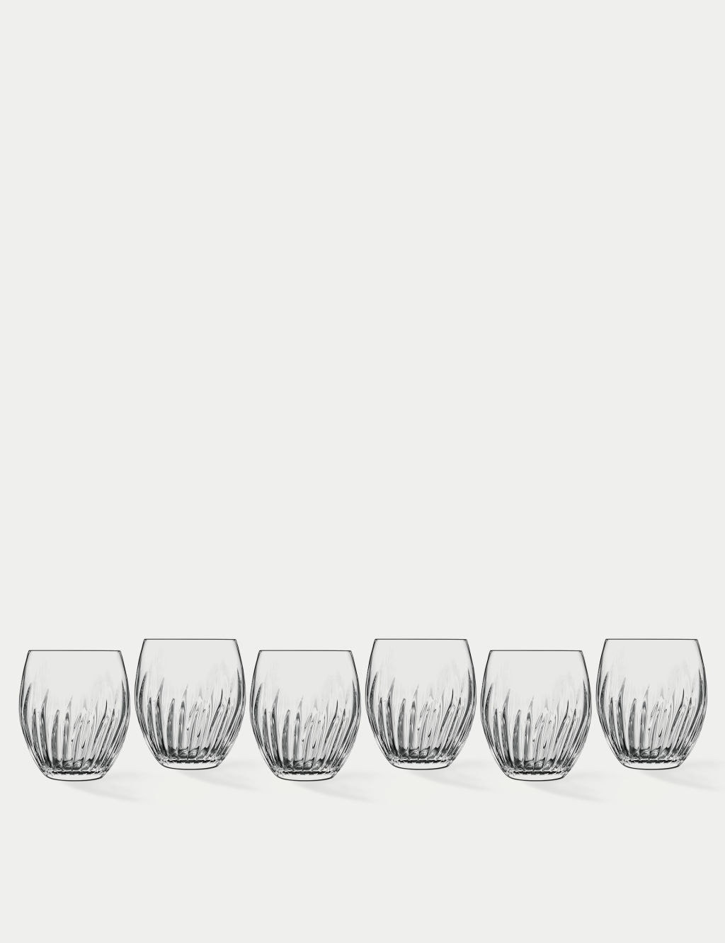 Luigi Bormioli Set of 6 Mixology Textured Tumblers - 1SIZE