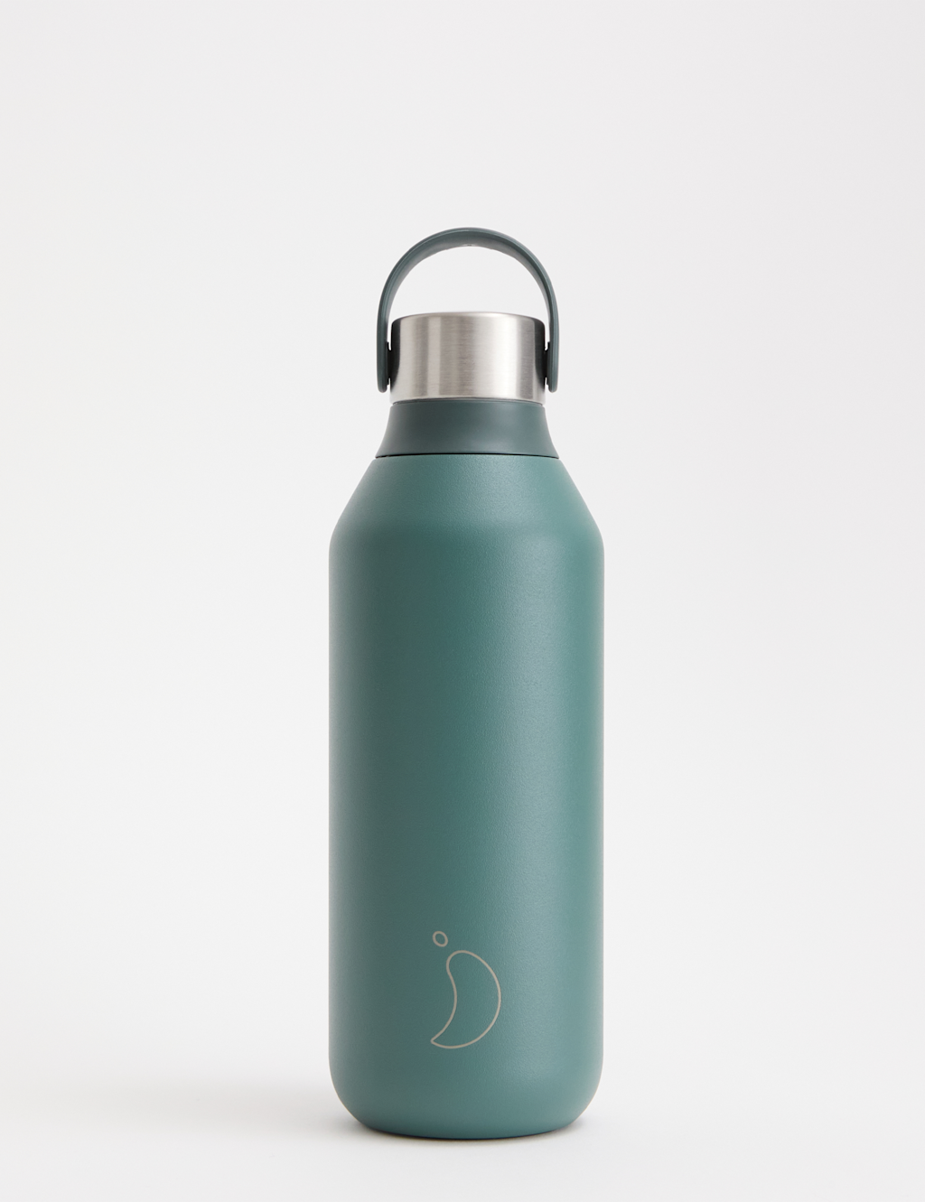 Chilly's Series 2 Stainless Steel Water Bottle 500ml - Pine Green, Pine Green