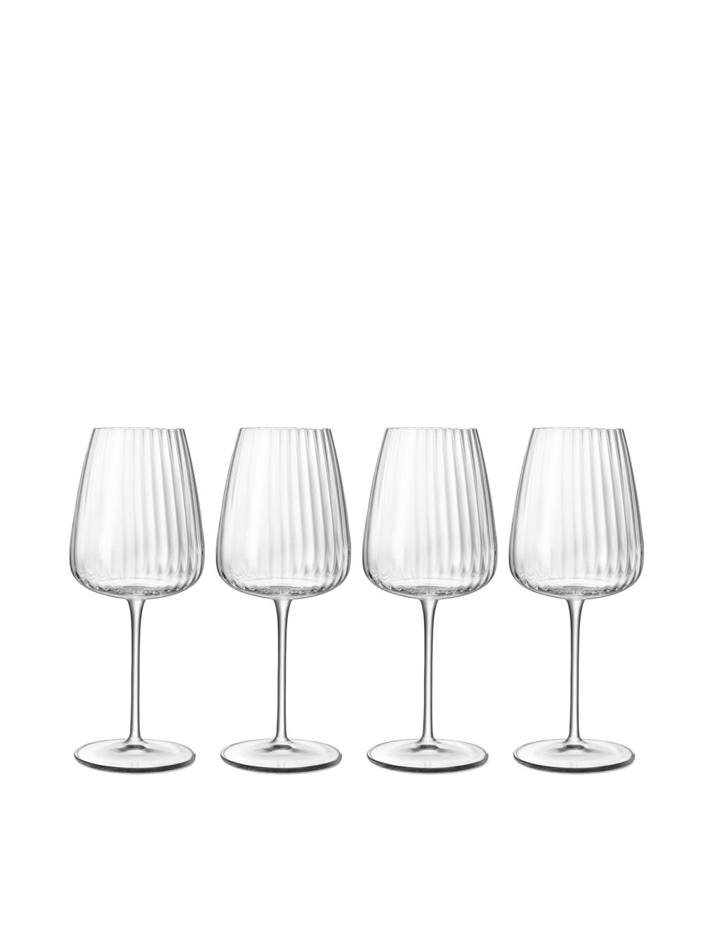 Luigi Bormioli Set of 4 Optica White Wine Glasses - 1SIZE