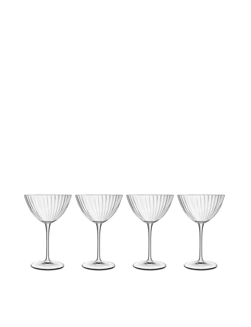 Luigi Bormioli Set of 4 Optica Martini Glasses - 1SIZE