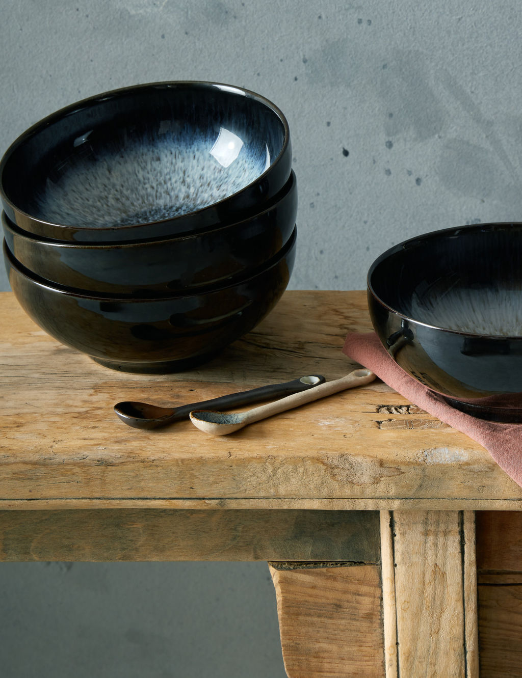 Denby Set of 4 Halo Cereal Bowls - 1SIZE - Dark Blue, Dark Blue