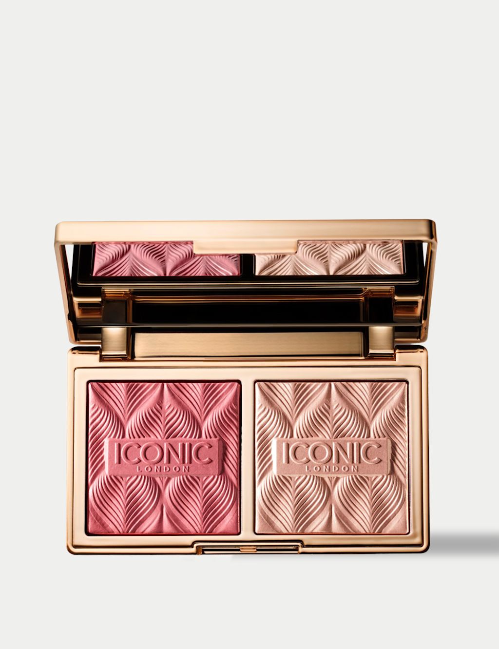 ICONIC London Silk Glow Duo Highlighter - Dusky Rose, Dusky Rose