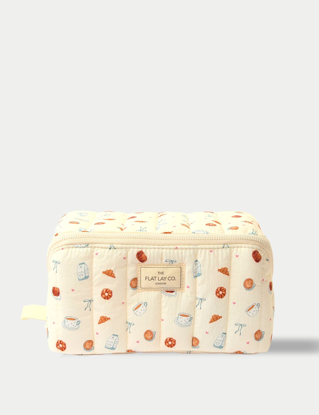 Flat Lay Co Marshmallow Flat Lay Makeup Box Bag - Patisserie - 1SIZE - Brown, Brown