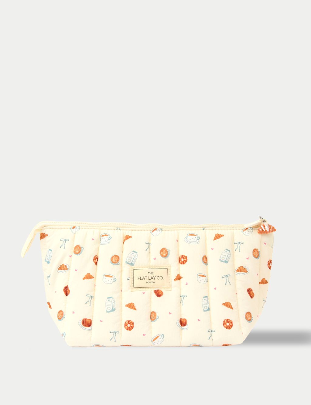 Flat Lay Co Marshmallow Essential Makeup Pouch - Patisserie - Brown Mix, Brown Mix