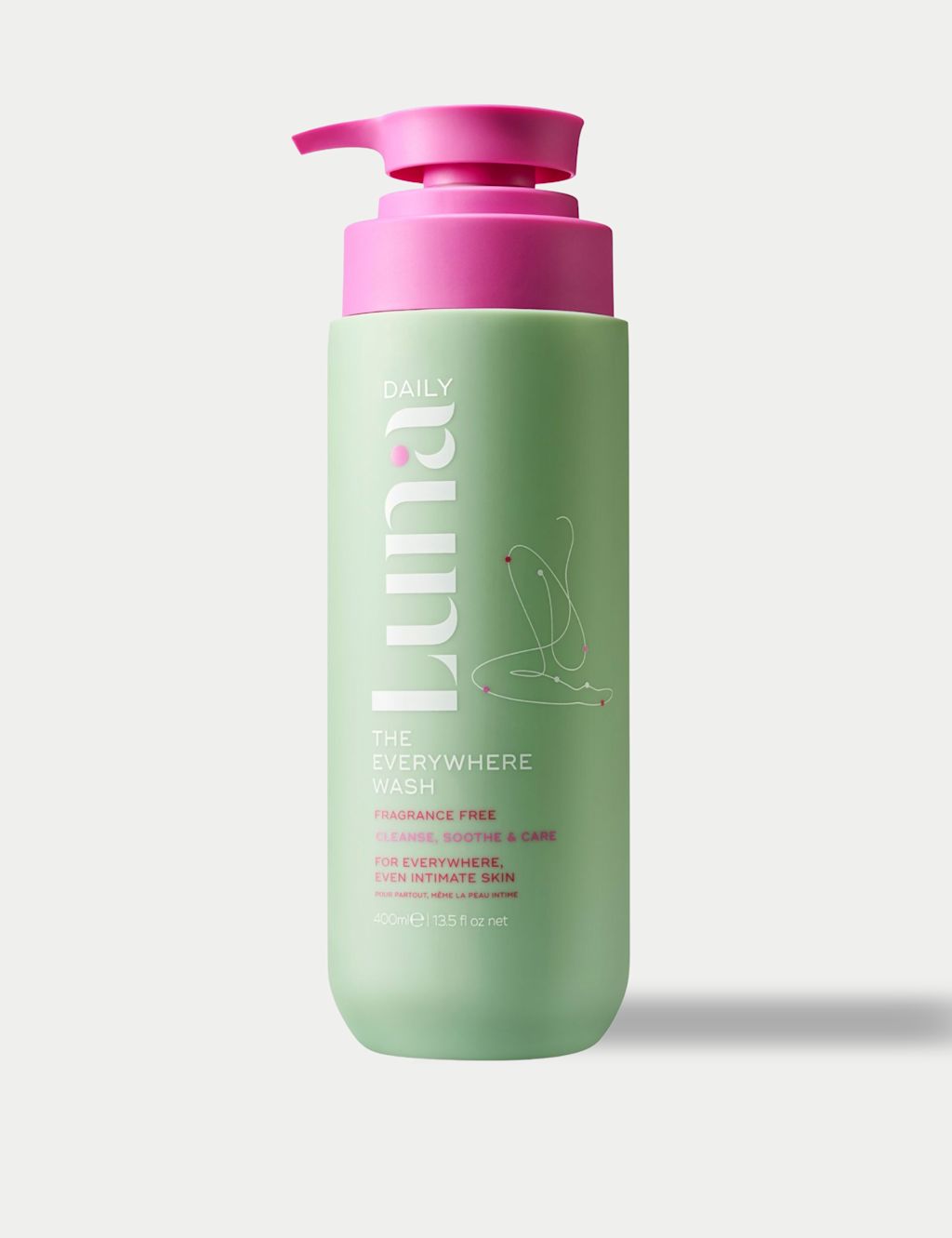 Luna Daily The Fragrance-Free Everywhere Wash - pH + Microbiome-Balancing 400ml