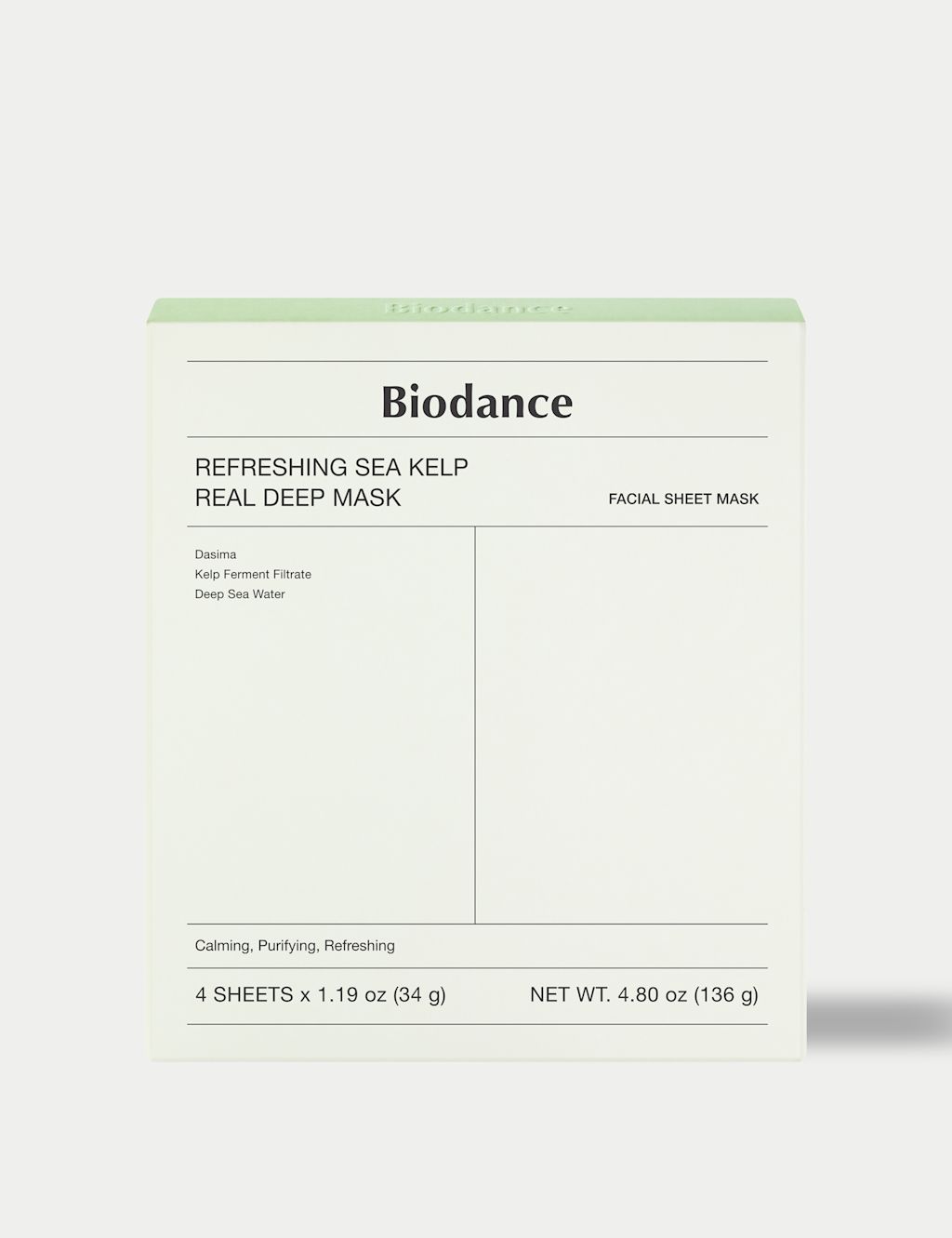 Biodance Refreshing Sea Kelp Real Deep Mask (4 Pack)