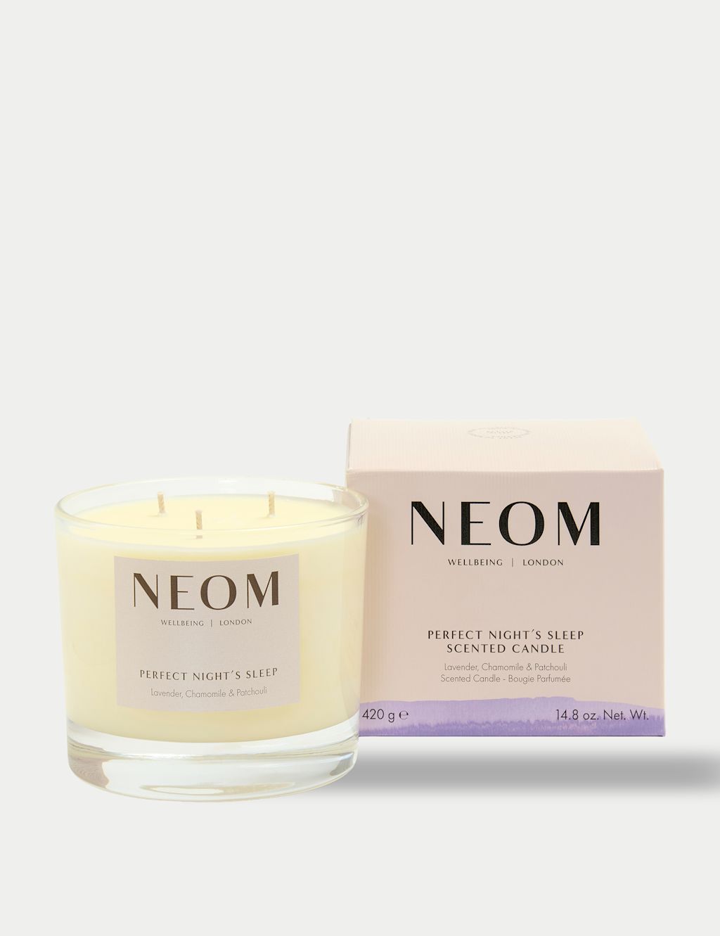 NEOM Wellbeing Perfect Night's Sleep 3 Wick Candle 420g - 1SIZE