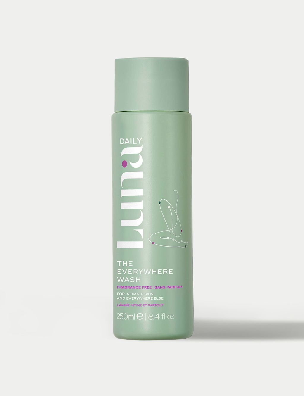 Luna Daily The Everywhere Wash Fragrance Free 250ml
