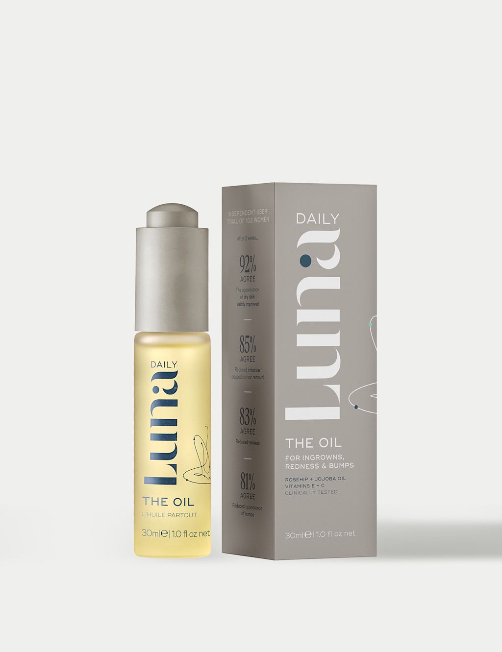 Luna Daily The Oil for Ingrowns, Bumps, Redness 30ml