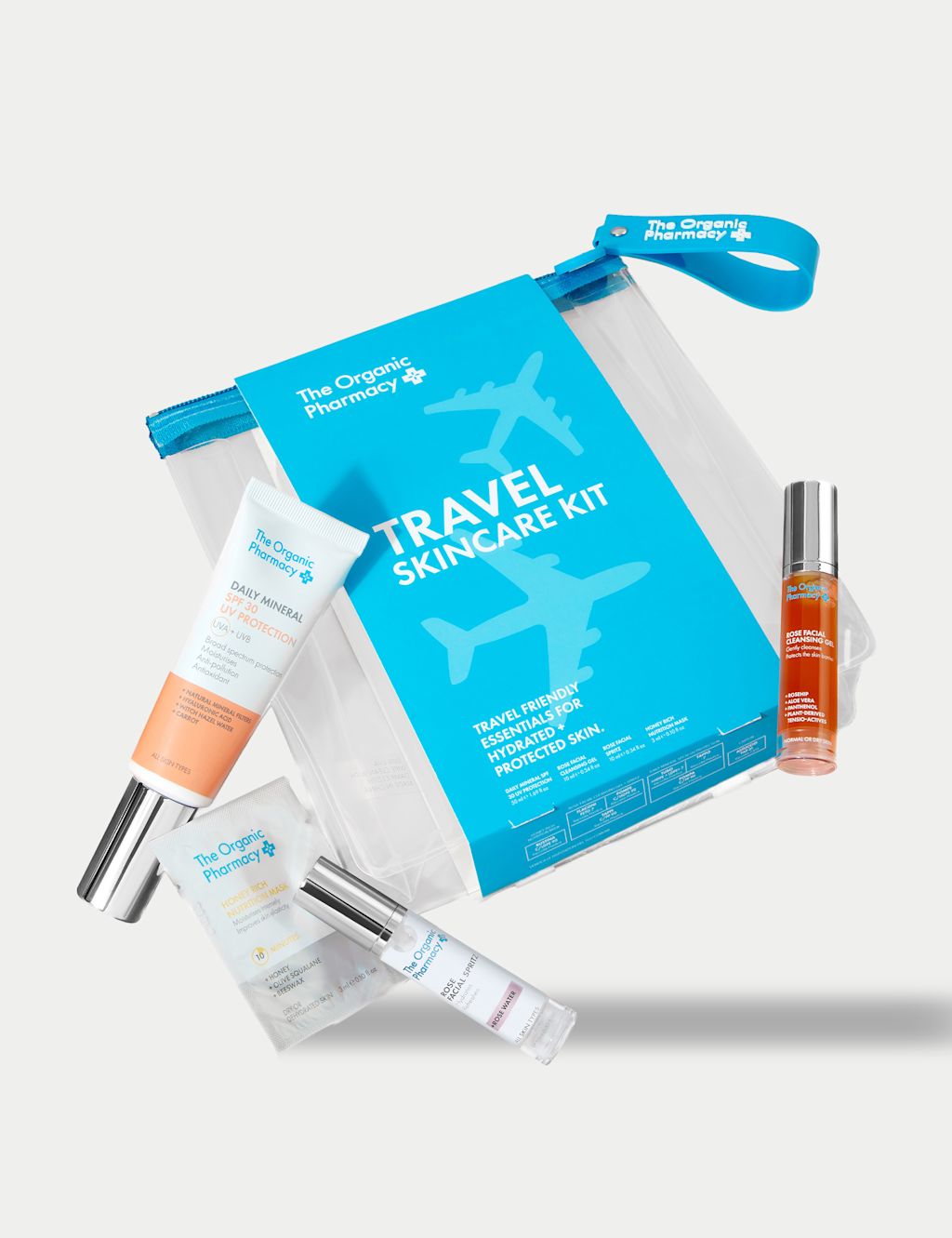 The Organic Pharmacy Travel Skincare Kit 73ml - 1SIZE
