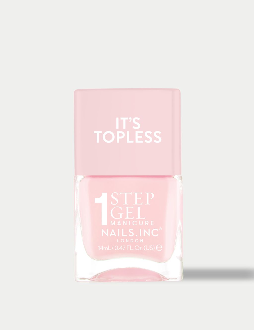 Nails Inc. It's Topless 1-Step Gel Nail Polish 14ml - Bright Pink, Bright Pink