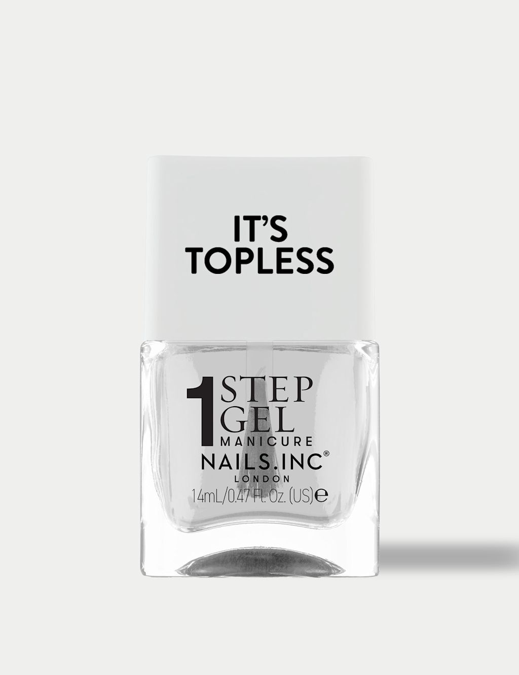 Nails Inc. It's Topless 1-Step Gel Nail Polish 14ml - Clear, Clear