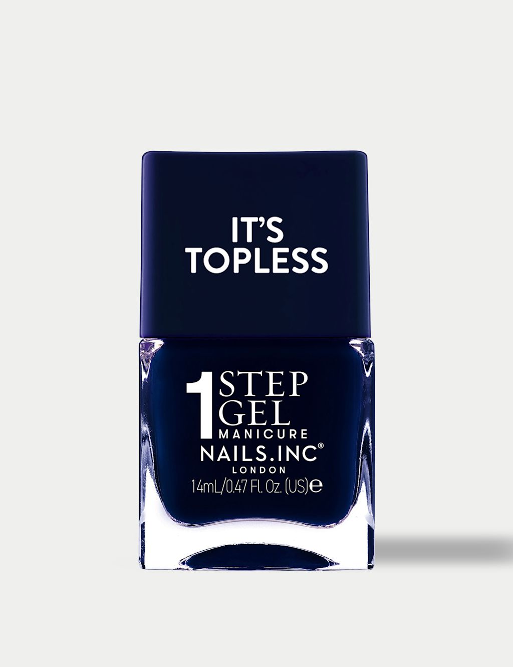 Nails Inc. It's Topless 1-Step Gel Nail Polish 14ml - Dark Navy, Dark Navy