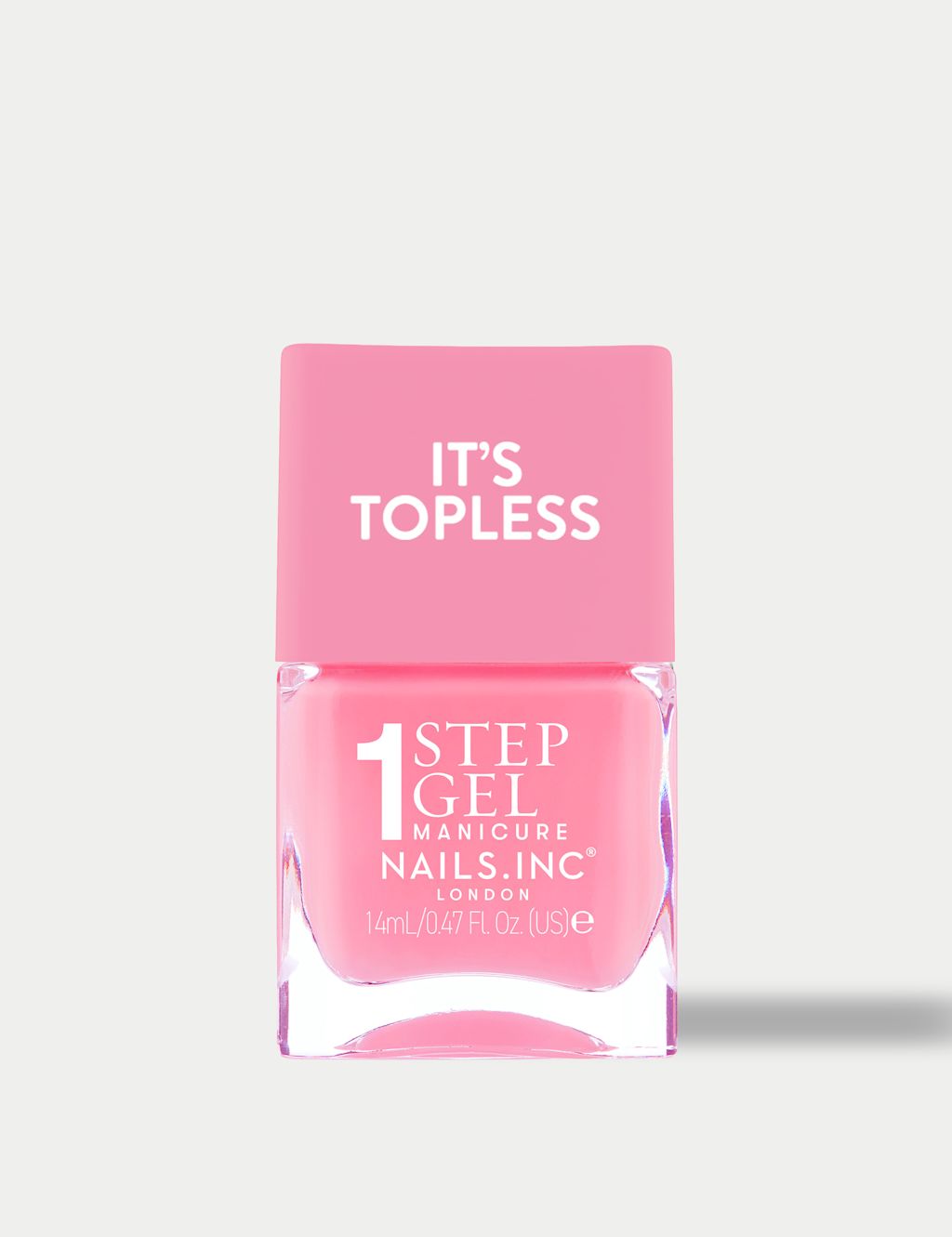 Nails Inc. It's Topless 1-Step Gel Nail Polish 14ml - Rose Pink, Rose Pink