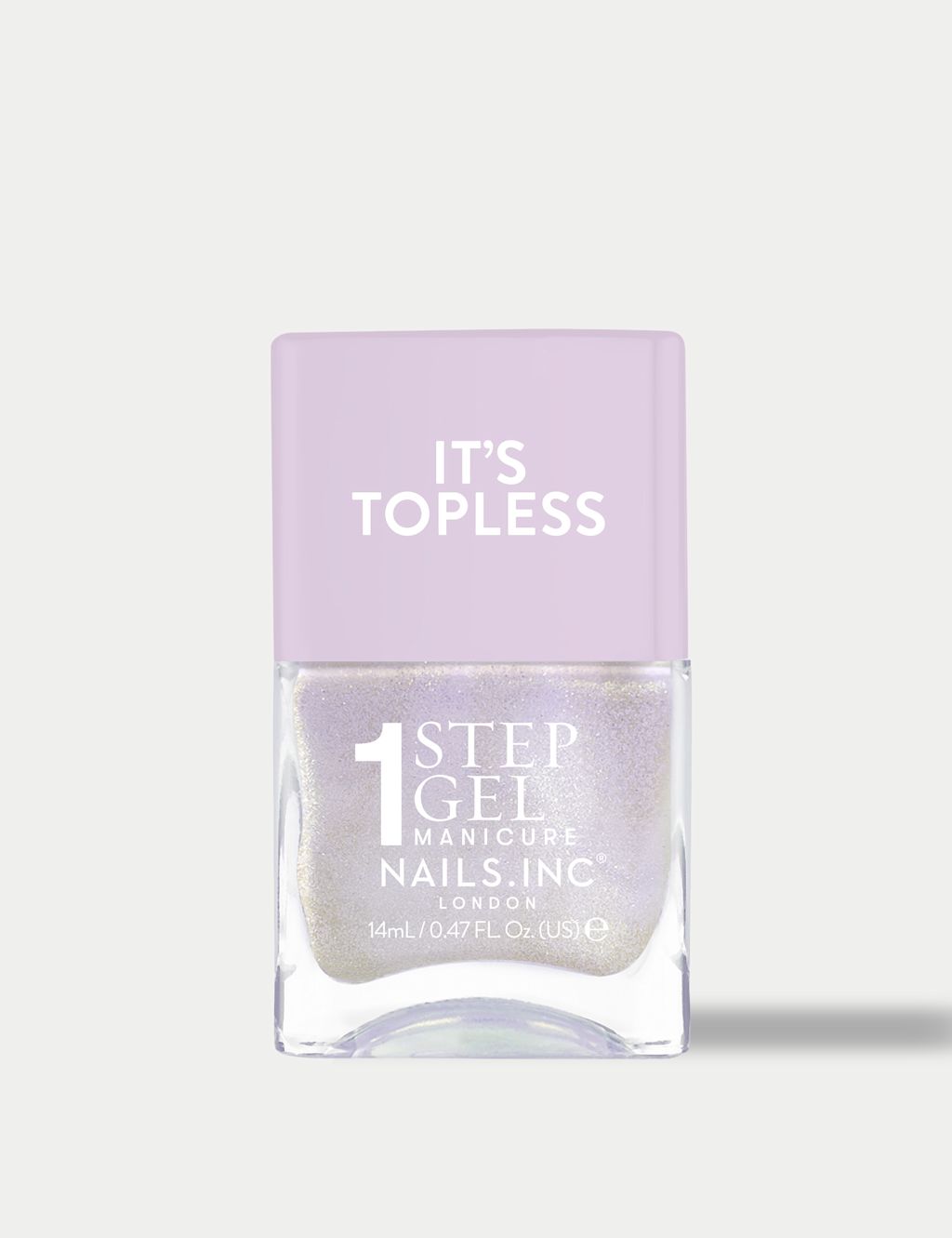 Nails Inc. It's Topless 1-Step Gel Nail Polish 14ml - Lilac Mix, Lilac Mix