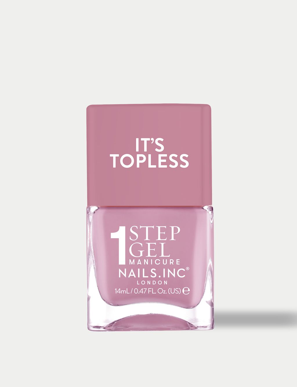Nails Inc. It's Topless 1-Step Gel Nail Polish 14ml - Mauve, Mauve