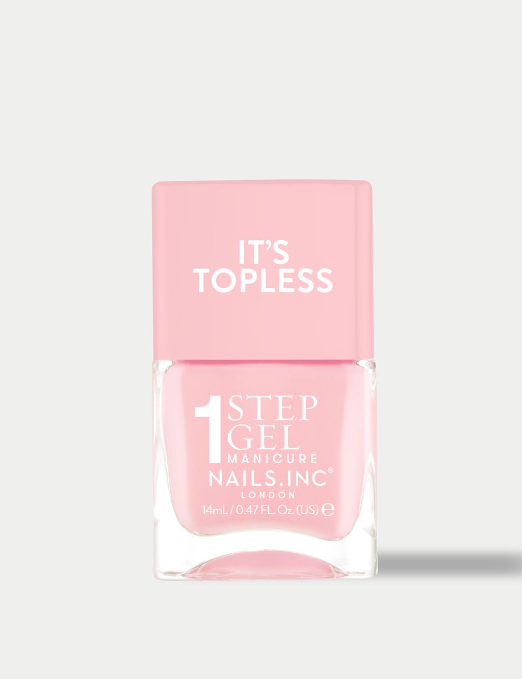 Nails Inc. It's Topless 1-Step Gel Nail Polish 14ml - Peach, Peach