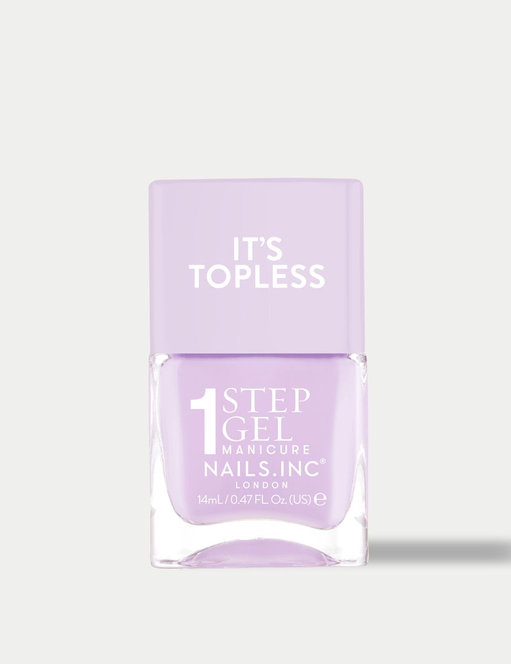 Nails Inc. It's Topless 1-Step Gel Nail Polish 14ml - Dusted Lilac, Dusted Lilac