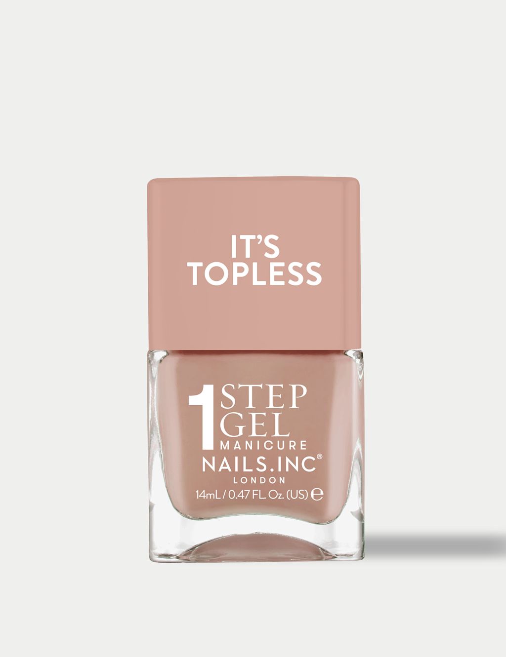 Nails Inc. It's Topless 1-Step Gel Nail Polish 14ml - Tan, Tan