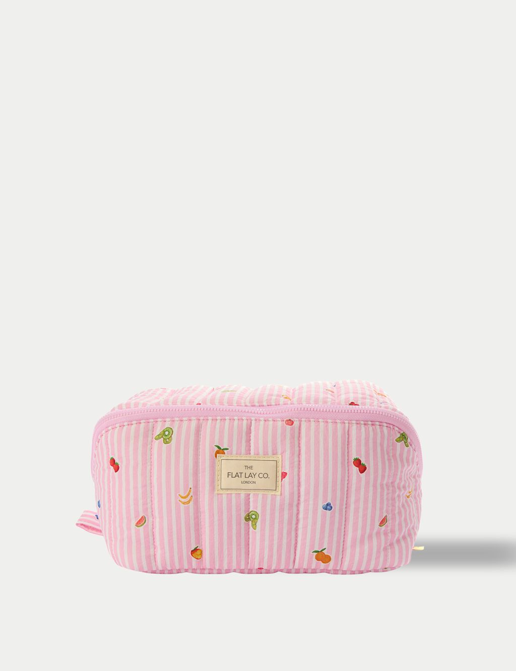 The Flat Lay Co. Marshmallow Makeup Box Bag - Pink, Pink