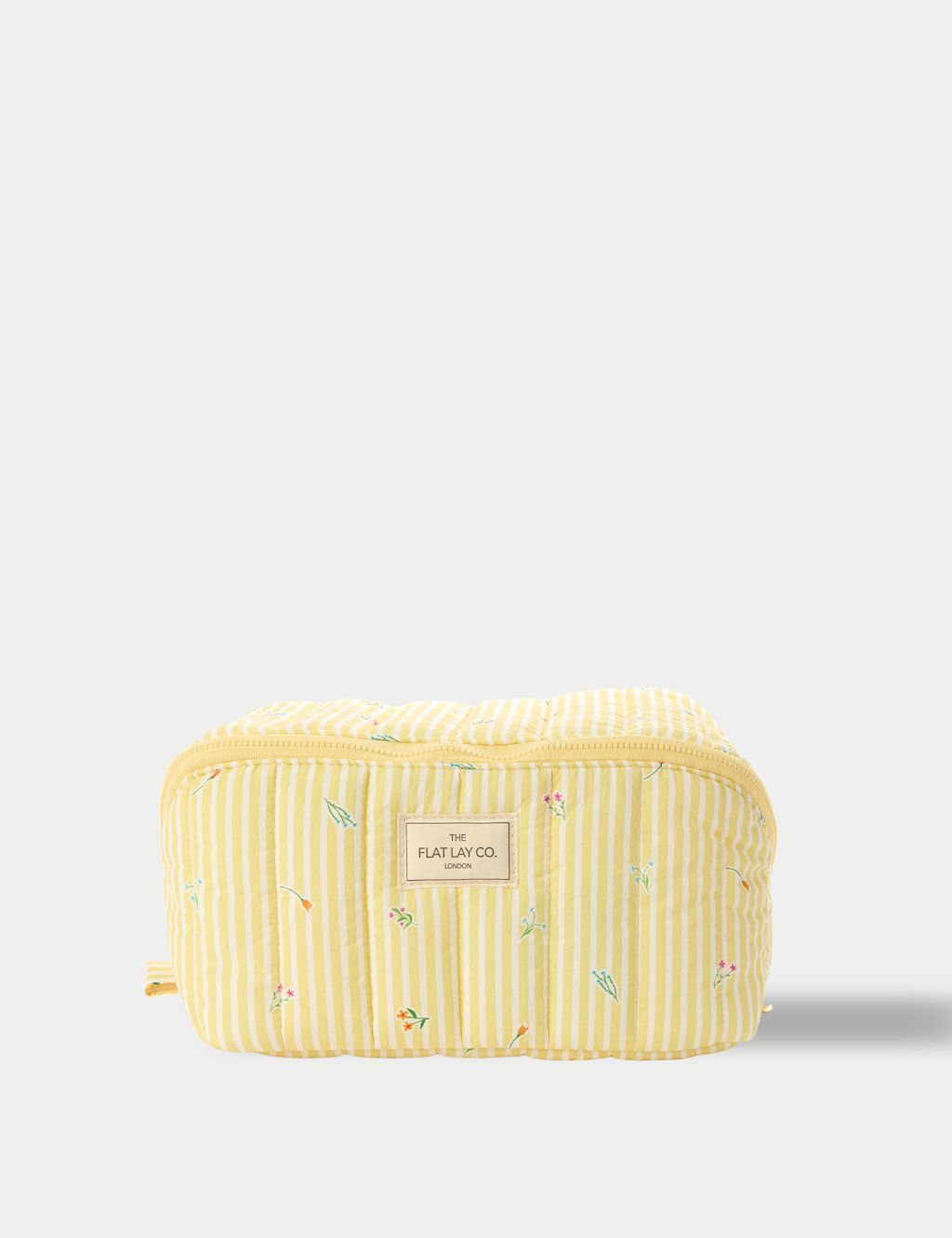 The Flat Lay Co. Marshmallow Makeup Box Bag - Yellow, Yellow