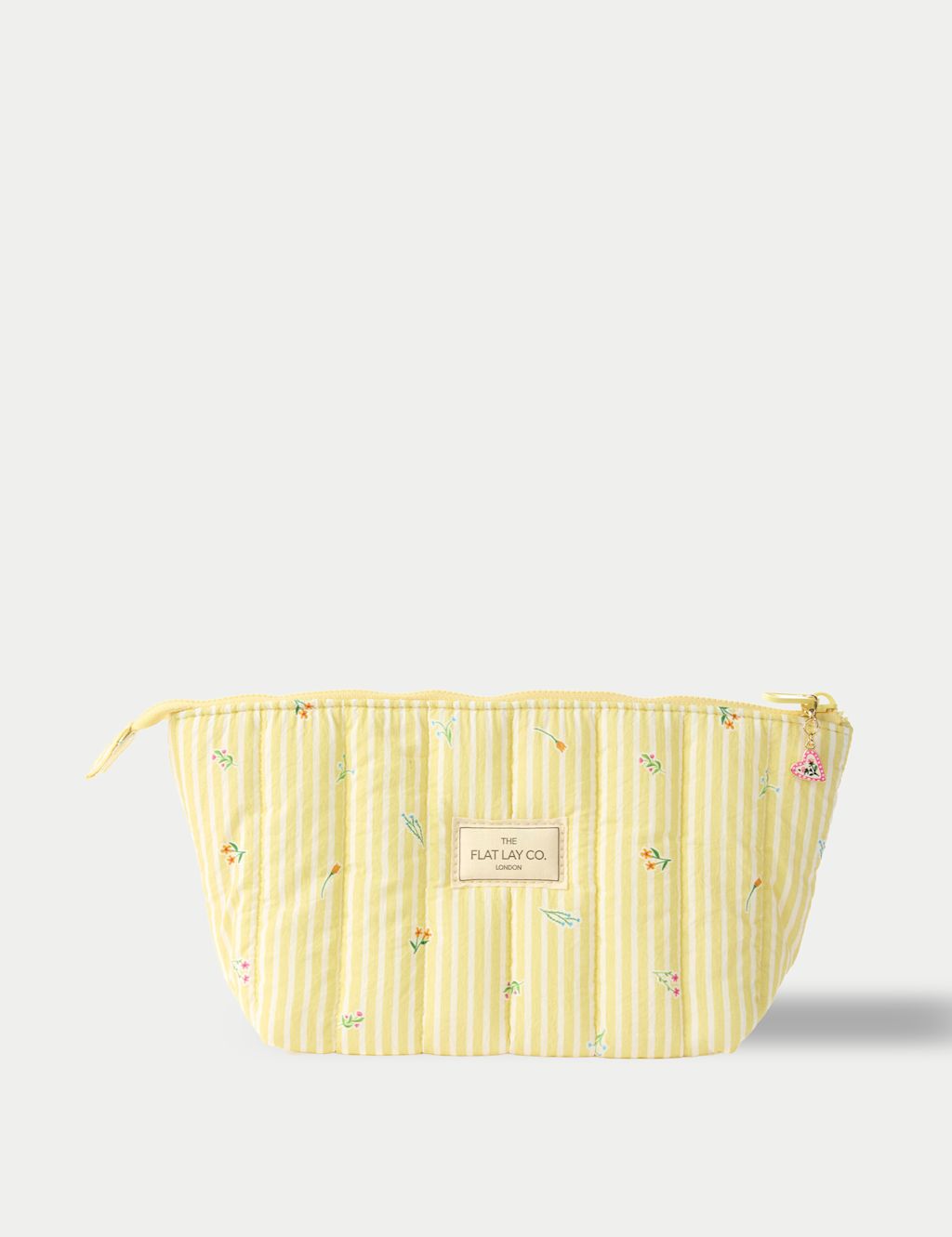 The Flat Lay Co. Padded Essential Makeup Pouch - Yellow, Yellow