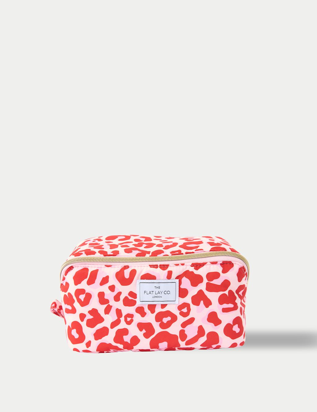 The Flat Lay Co. Flat Lay Makeup Box Bag - Pink Leopard - Pink Mix, Pink Mix