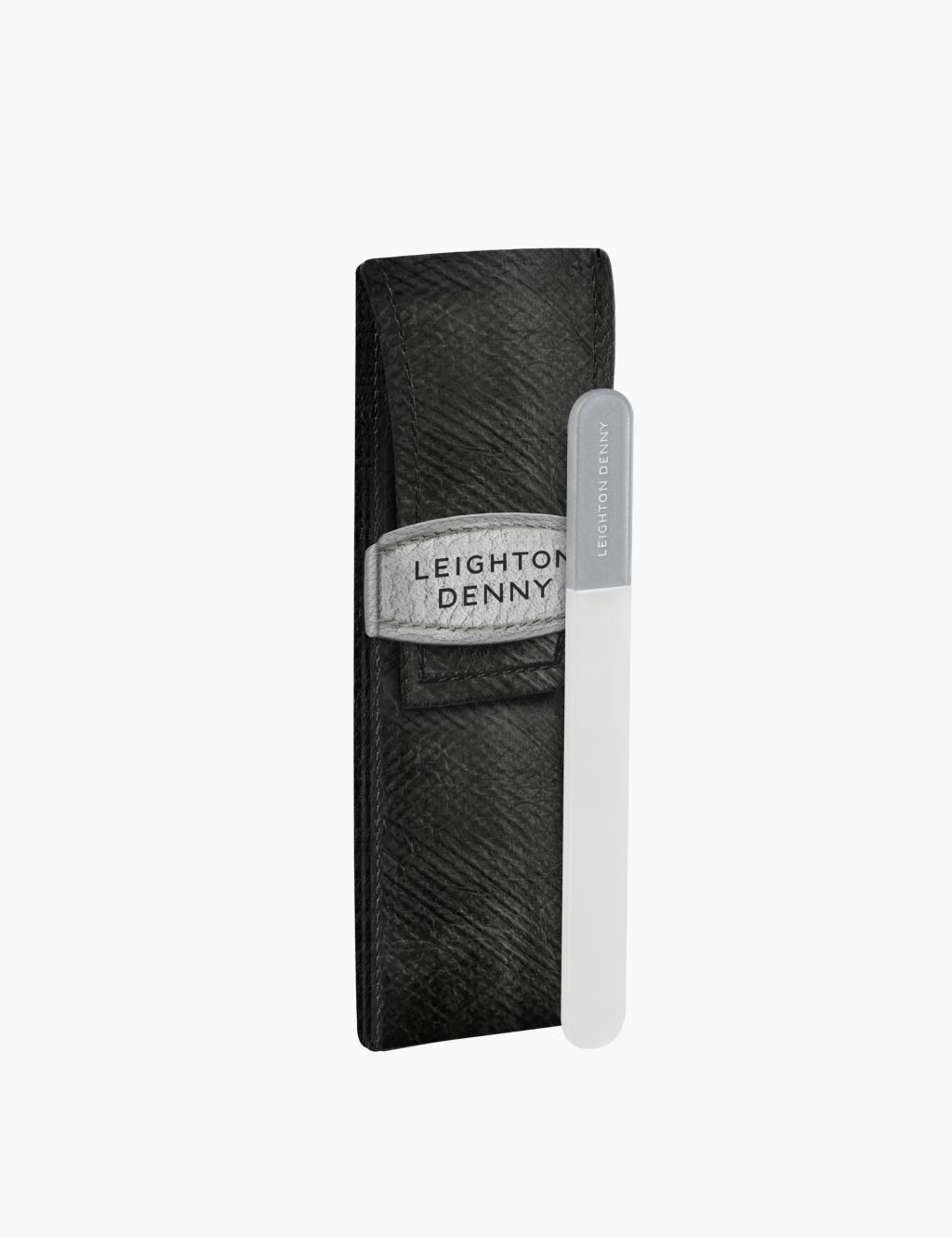 Leighton Denny Mini Travel Crystal Nail File & Case 90mm
