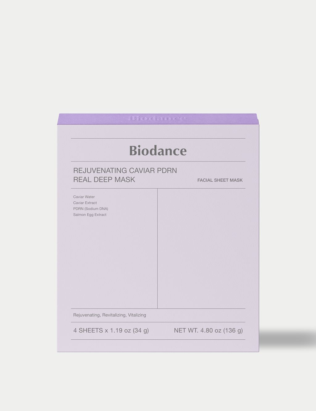 Biodance Rejuvenating Caviar PDRN Real Deep Mask (4 Pack) 34g