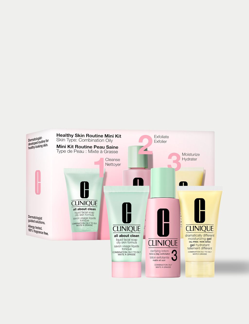 Clinique Healthy Skin Routine Mini Kit nSkin Type: Combination Oily