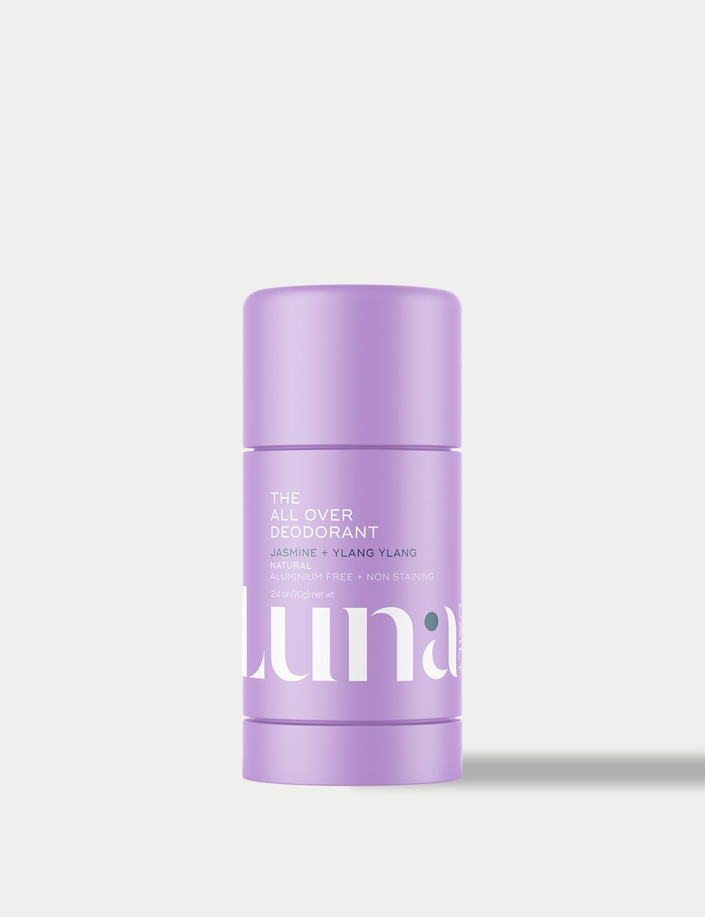 Luna Daily The All Over Deodorant&trade;- Extra-strength, Natural, Non-Staining Deodorant Stick - Jasmine & Ylang Ylang 70g