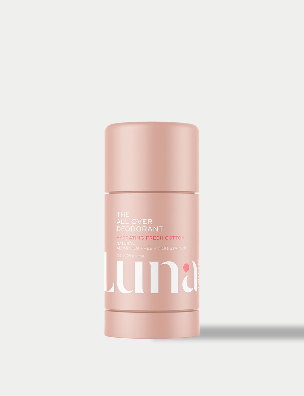 Luna Daily The All Over Deodorant&trade;- Extra-strength, Natural, Non-Staining Deodorant Stick - Soft Cotton 70g