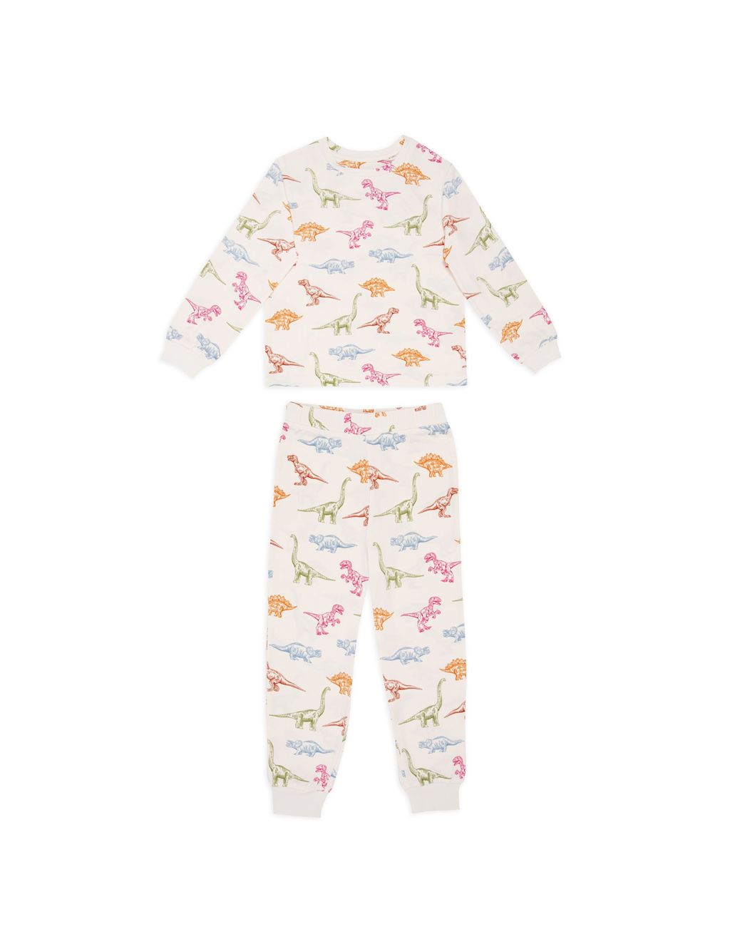 Chelsea Peers Dinosaur Pyjamas (1-12 Yrs) - 11-12 Years - White Mix, White Mix
