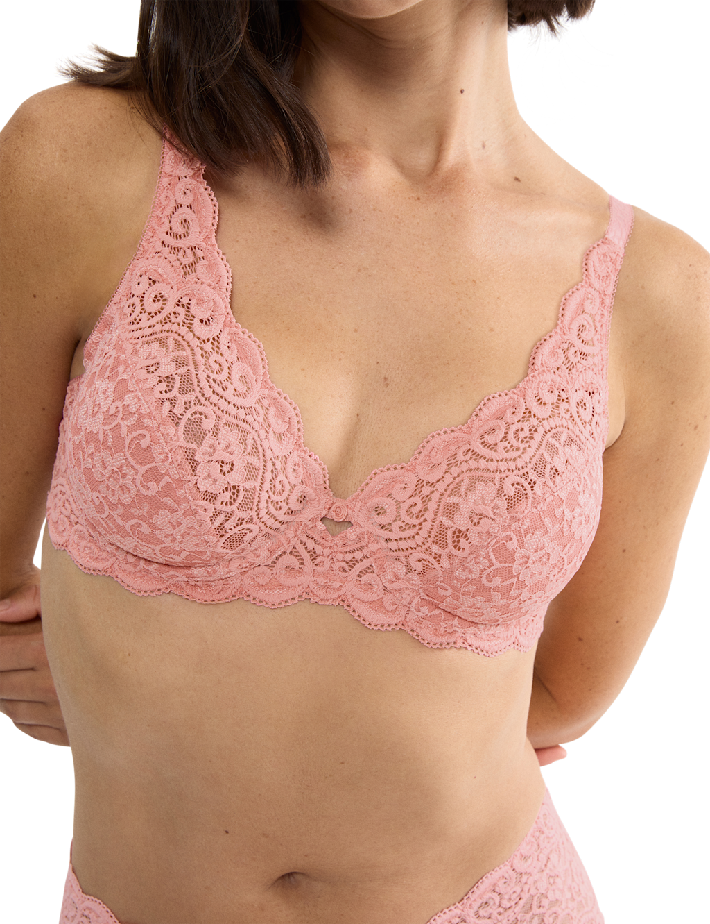 Triumph Amouerette Wired Full Cup Bra (B-G) - 32B - Cherry Red, Cherry Red