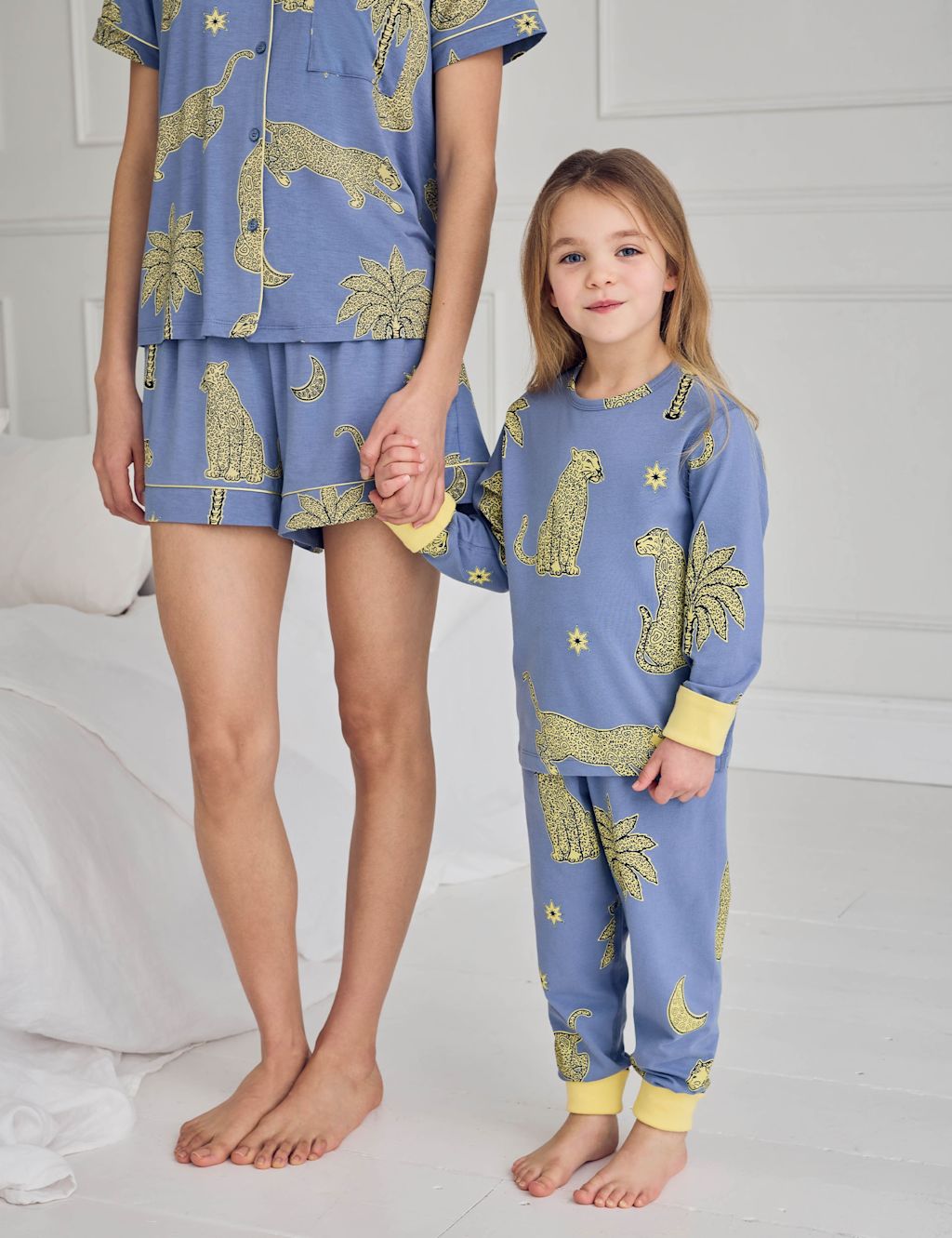 Chelsea Peers Cotton Rich Dog Print Pyjamas (1-12 Yrs) - 1-2 Years - Blue Mix, Blue Mix