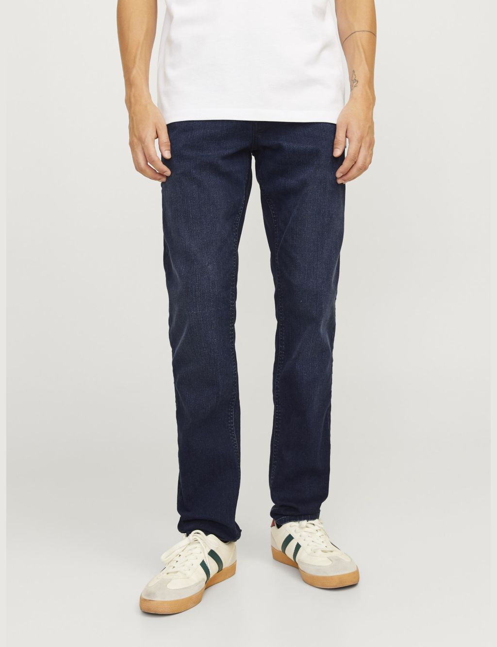 JACK & JONES Slim Fit 5 Pocket Jeans - 3232 - Blue, Blue