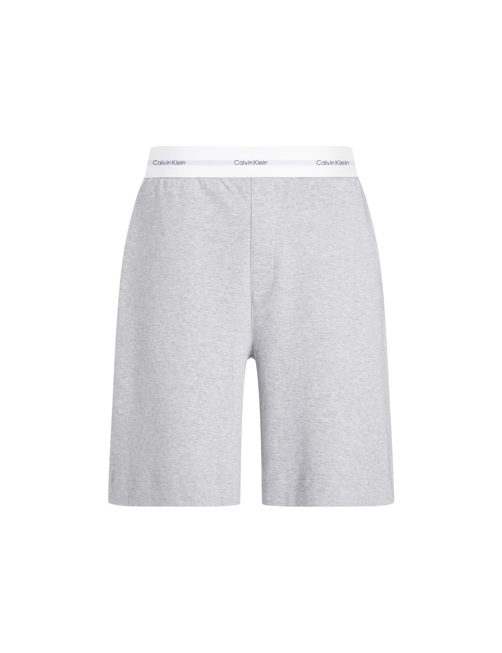 Calvin Klein Cotton Rich Elasticated Loungewear Sleep Shorts - Grey, Grey