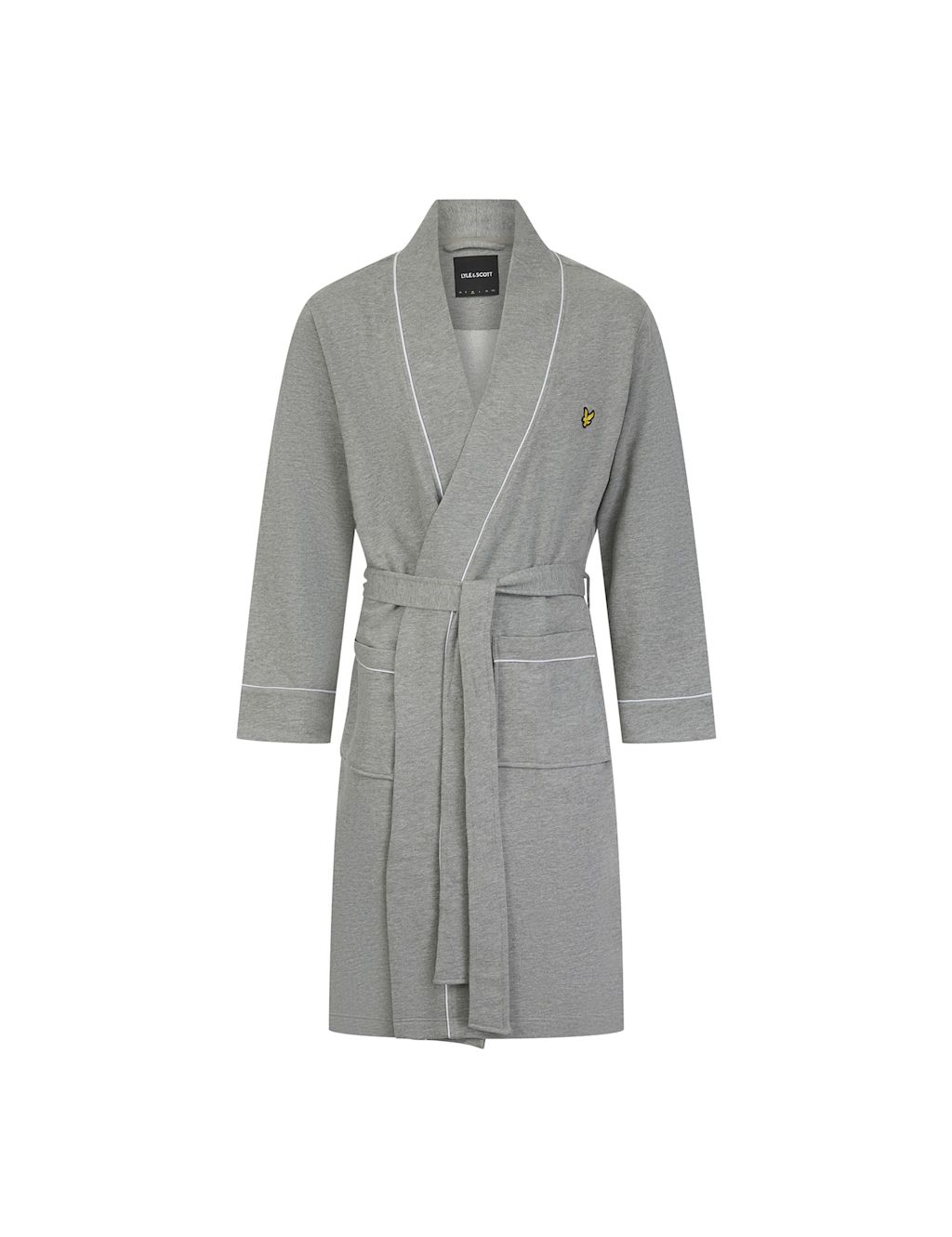 Lyle & Scott Pure Cotton Dressing Gown - Grey, Grey