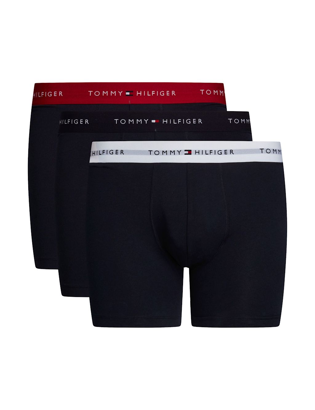 Tommy Hilfiger 3pk Signature Cotton Rich Boxers - Navy Mix, Navy Mix