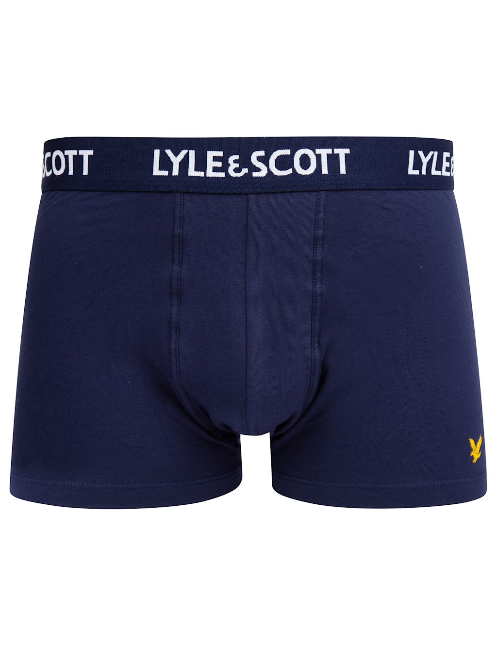 Lyle & Scott 3pk Cotton Rich Trunks - XXL - Navy, Navy