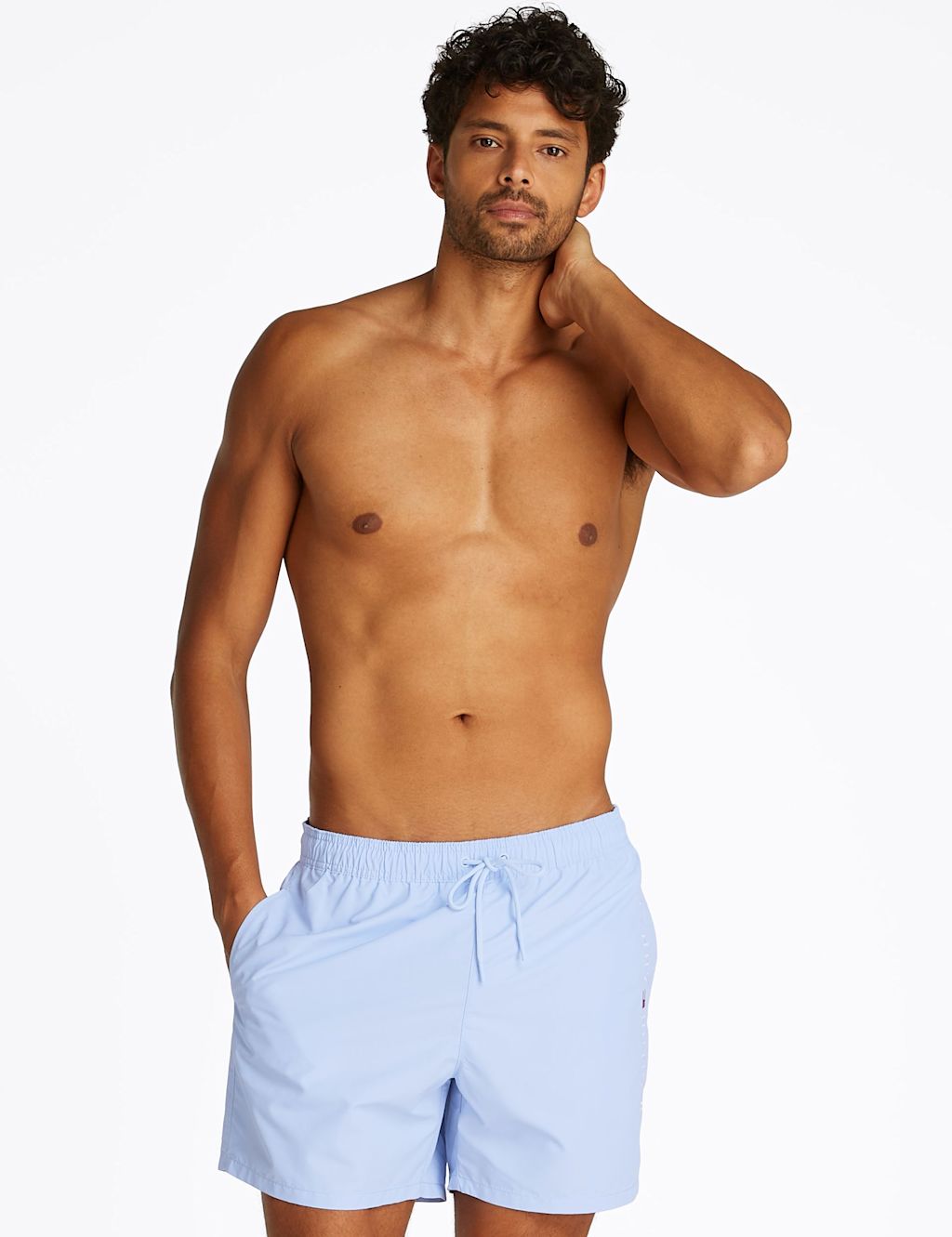 Tommy Hilfiger Original Swim Shorts - Light Blue, Light Blue