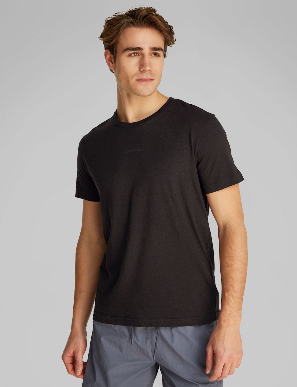 Calvin Klein Lifestyle Classic Cotton Rich T-Shirt - M - Black, Black