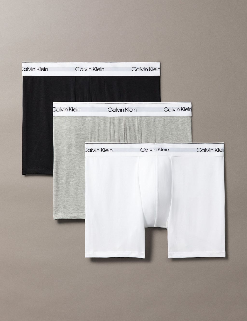 Calvin Klein 3pk Icon Cotton Stretch Boxers - Grey Mix, Grey Mix
